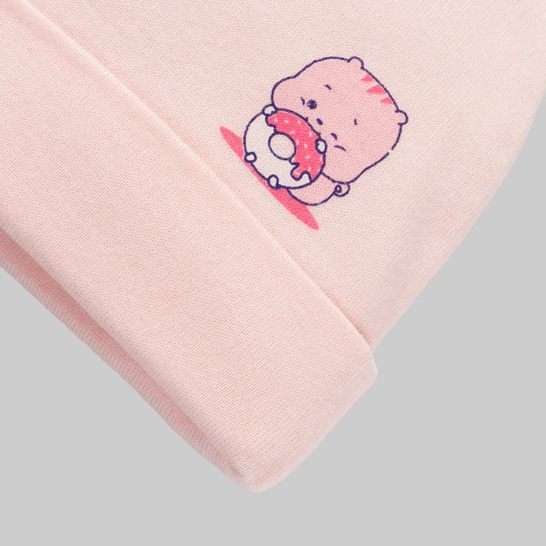 Set 2 nón sơ sinh bé gái Animo HN0226042 (NB,Nhiều màu)