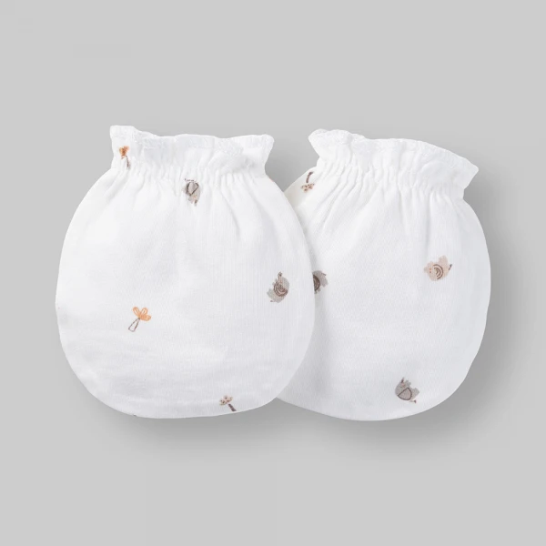 Set nón bao tay chân bé gái thun Animo HN0226039 (NB,Nhiều màu)