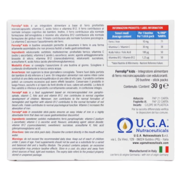 THỰC PHẨM BẢO VỆ SỨC KHỎE FERROLIP KIDS