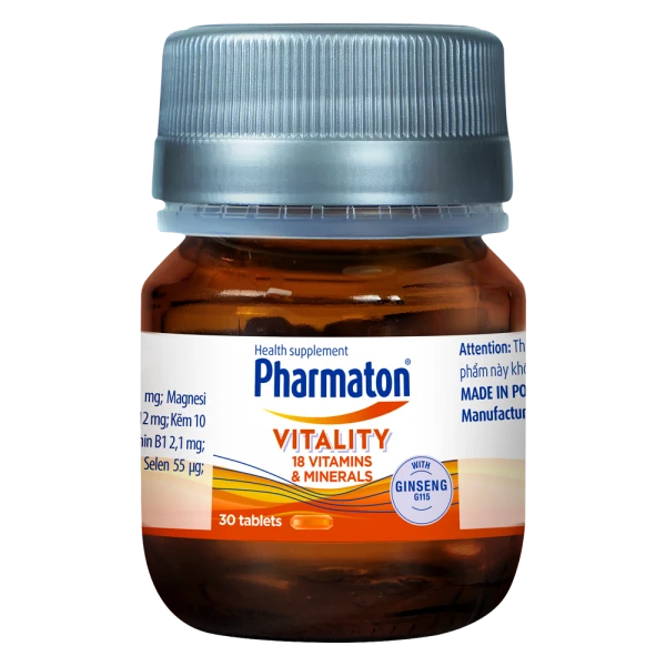 Thực phẩm bảo vệ sức khỏe Pharmaton Vitality (Lọ 30 viên)