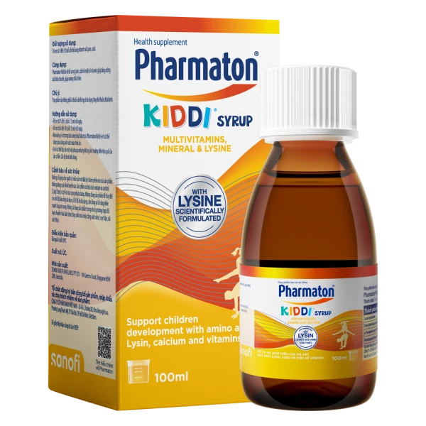 Thực phẩm bảo vệ sức khỏe Pharmaton Kiddi Syrup (Lọ 100 ml)