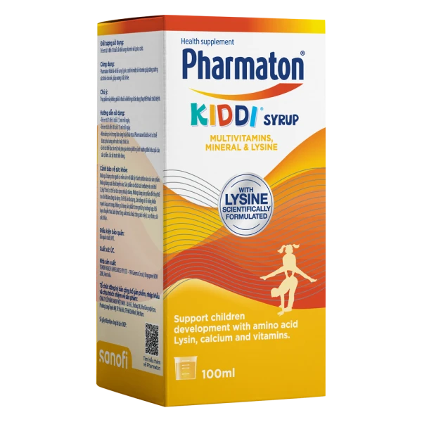 Thực phẩm bảo vệ sức khỏe Pharmaton Kiddi Syrup (Lọ 100 ml)