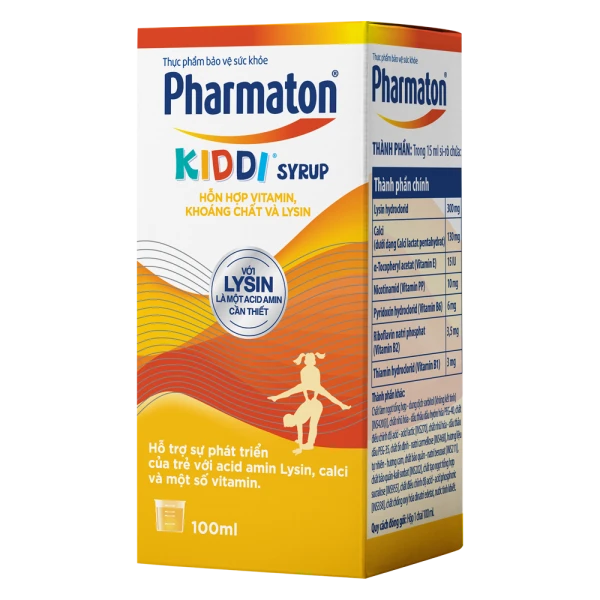 Thực phẩm bảo vệ sức khỏe Pharmaton Kiddi Syrup (Lọ 100 ml)