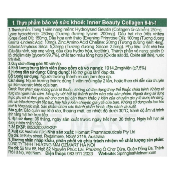 Thực phẩm bảo vệ sức khỏe: Springleaf Wild Red Krill Oil