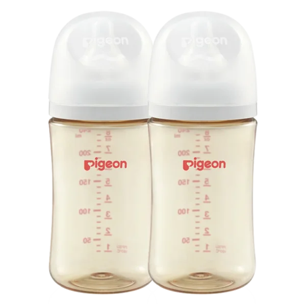 Combo 2 Bình Sữa Pigeon PPSU Softouch Baby-Friendly World 240ml (M)