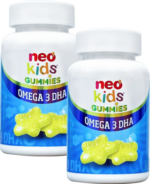 Combo 2 Thực phẩm bảo vệ sức khoẻ NEO KIDS® GUMMIES OMEGA 3 DHA