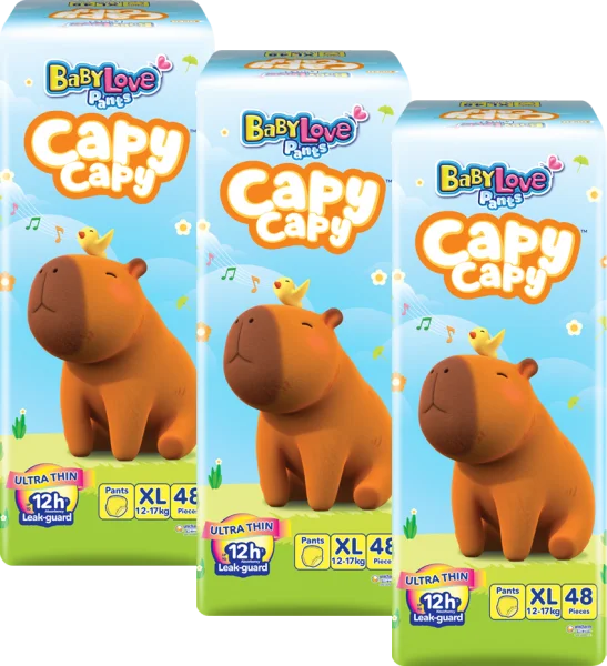 Combo 3 Tã quần Babylove Capy Capy XL48 Miếng