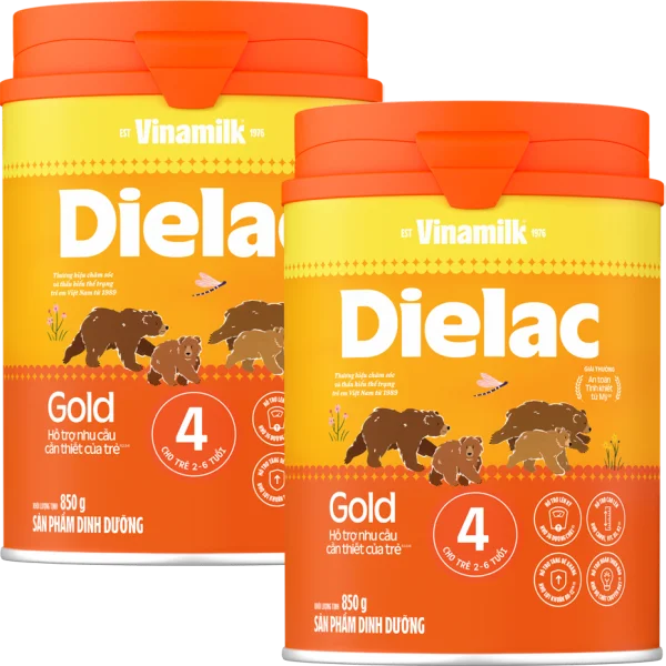 Combo 2 Sữa bột Dielac Gold 4 HT 850g
