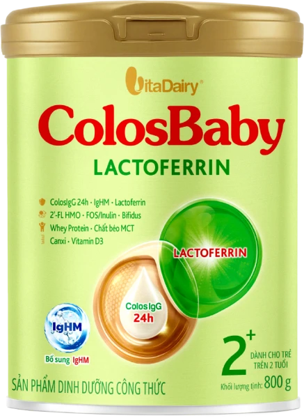 SPDD công thức ColosBaby Lactoferrin 2+ 800g ( từ 2 tuổi)