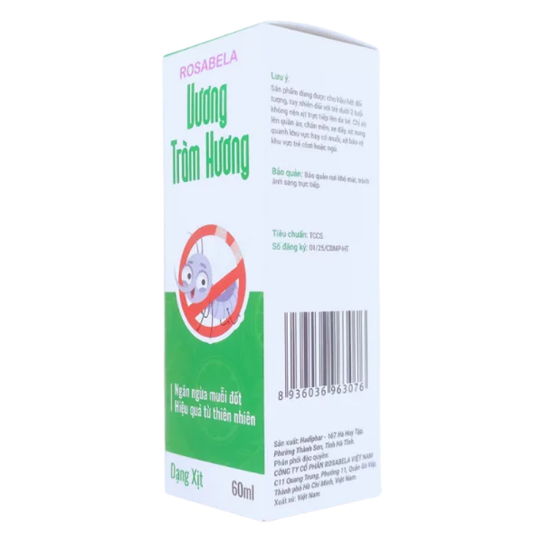 Chai xịt chống muỗi Vương Tràm Hương 60ml *Giao bao bì ngẫu nhiên