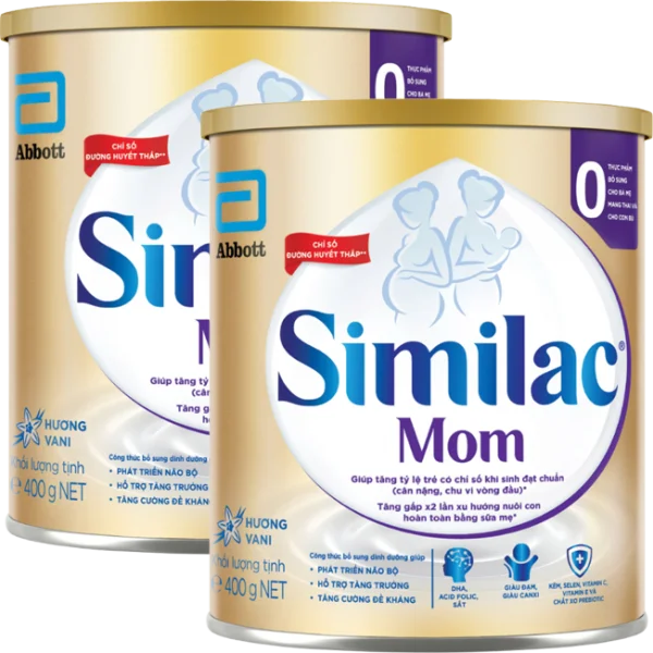 Combo 2 Similac Mom Hương Vani, 400g *Giao bao bì ngẫu nhiên
