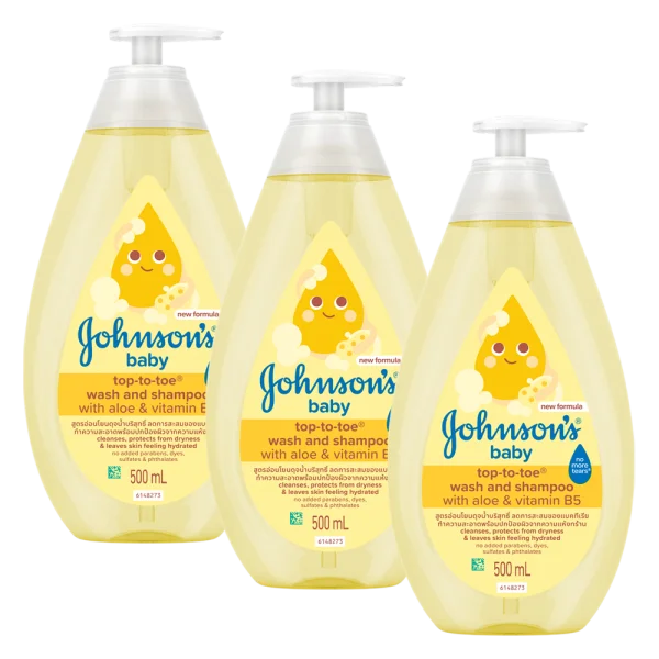 Combo 3 Sữa tắm gội toàn thân Johnson Baby 500ml