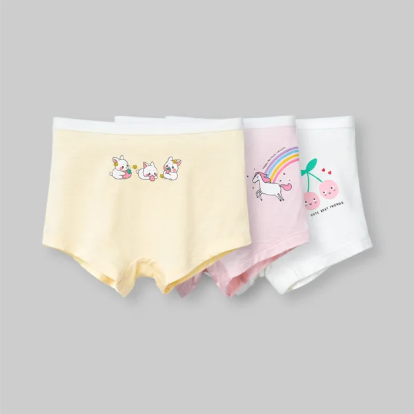 Bộ 3 quần lót bé gái đùi Animo ST0525040 (1-4Y,Nhiều màu,TT02) *giao hoạ tiết ngẫu nhiên
