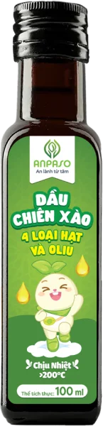 Dầu chiên xào 4 loại hạt và oliu Anpaso 100ml