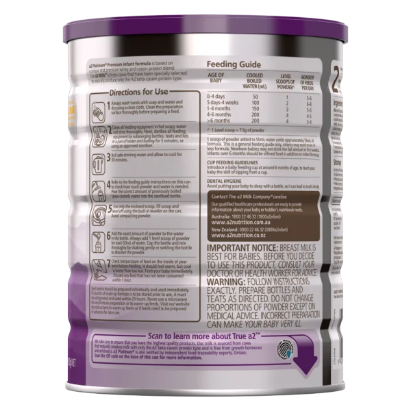 Sữa a2 Platinum Premium Infant Formula số 1 900g (0-6 tháng)