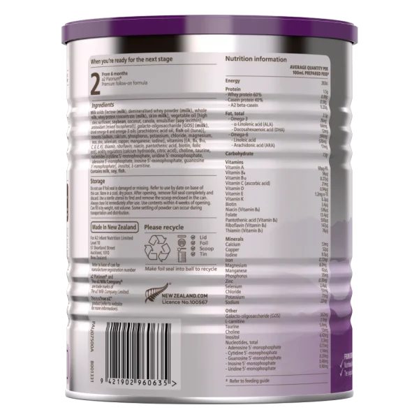 Sữa a2 Platinum Premium Infant Formula số 1 400g (0-6 tháng)