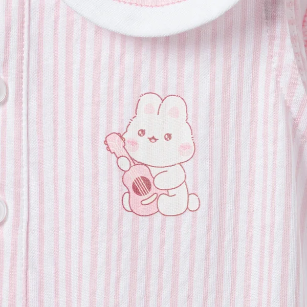 Bodysuit bé gái đùi Animo VD0126006 (0-12M,Hồng nhạt,NN07)