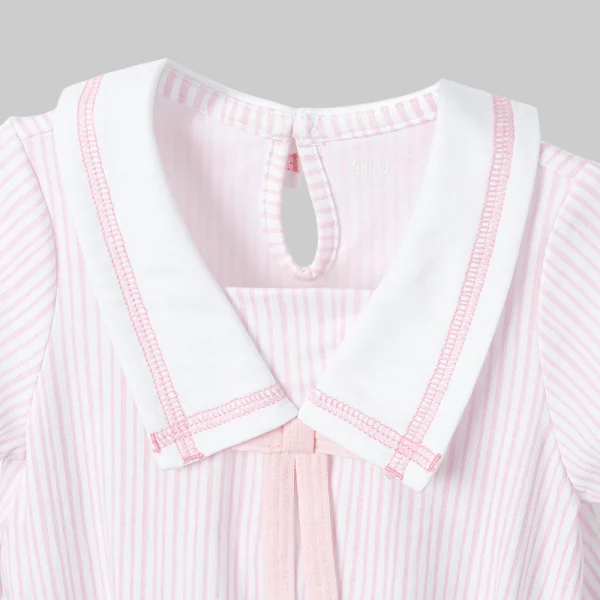 Bodysuit bé gái đùi Animo VD0126008 (0-12M,Hồng nhạt,NN07)