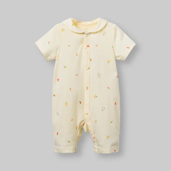 Bodysuit bé gái đùi Animo VD0226007 (0-12M,Kem,NN03)