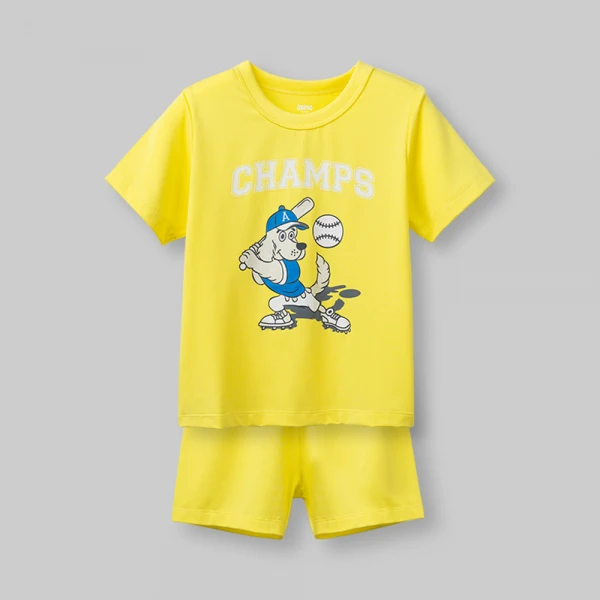 Bộ bé trai ngắn Animo Easy HN0426031 (1-4Y,Vàng)