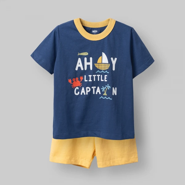Bộ bé trai ngắn Animo Easy HN0526024 (1-4Y Dương-vàng)