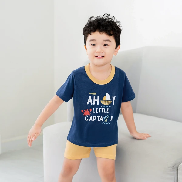 Bộ bé trai ngắn Animo Easy HN0526024 (1-4Y Dương-vàng)