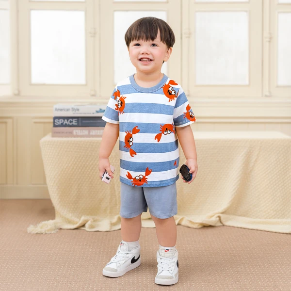 Bộ bé trai ngắn Animo Easy HN0526032 (1-4Y Biển)