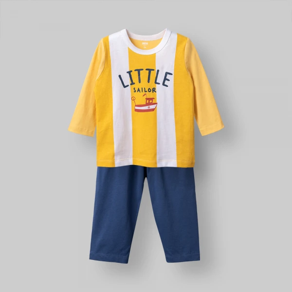 Bộ bé trai dài Animo Easy HN0526035 (1-4Y Vàng-dương)