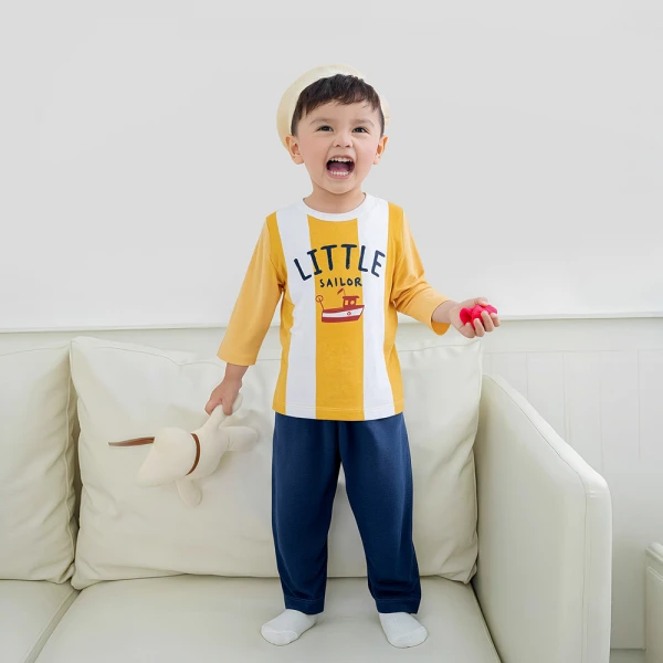 Bộ bé trai dài Animo Easy HN0526035 (1-4Y Vàng-dương)