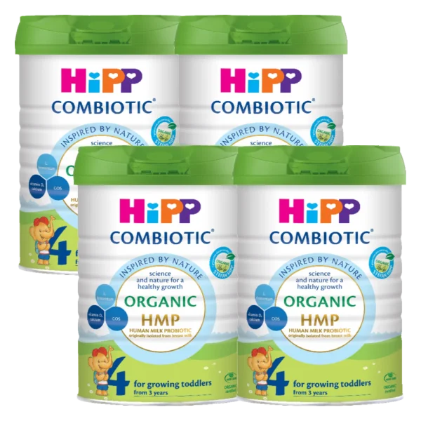 Combo 4 lon HiPP 4 Organic Combiotic 800g, trên 3 tuổi