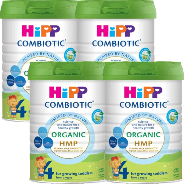 Combo 4 lon HiPP 4 Organic Combiotic 800g, trên 3 tuổi