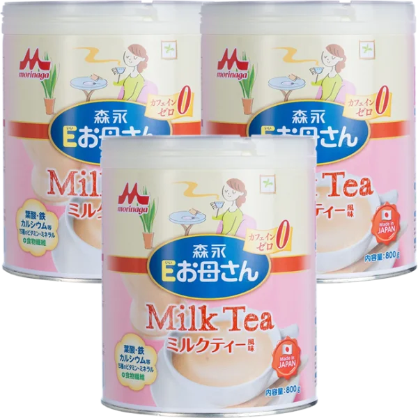Combo 3 Thực Phẩm Bổ Sung Morinaga E-Okasan Hương Trà Sữa cho mẹ, 800g