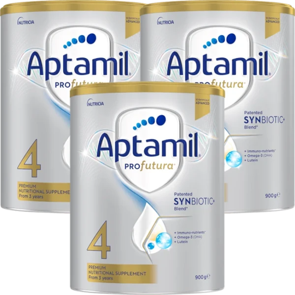 Combo 3 Sản phẩm dinh dưỡng công thức với mục đích ăn bổ sung Aptamil Profutura 4 Premium Nutritional Supplement dành cho trẻ từ 3 tuổi