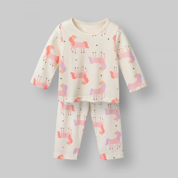Bộ bé gái dài Animo Easy TQ0426055 (1Y-4Y,Kem,TT04)