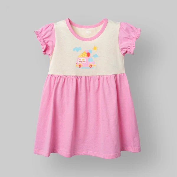Đầm bé gái Animo Easy SU26 TX0426085 (1Y-4Y,Đỏ-Vàng)