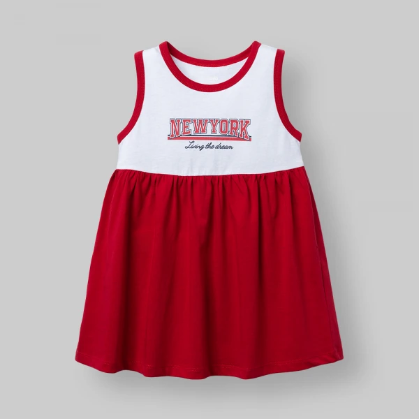 Đầm bé gái Animo Easy LU0426042 (1Y-4Y,Trắng-đỏ,DD02)