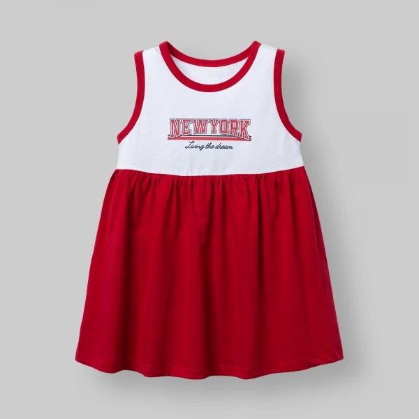 Đầm bé gái Animo Easy LU0426042 (1Y-4Y,Trắng-đỏ,DD02)