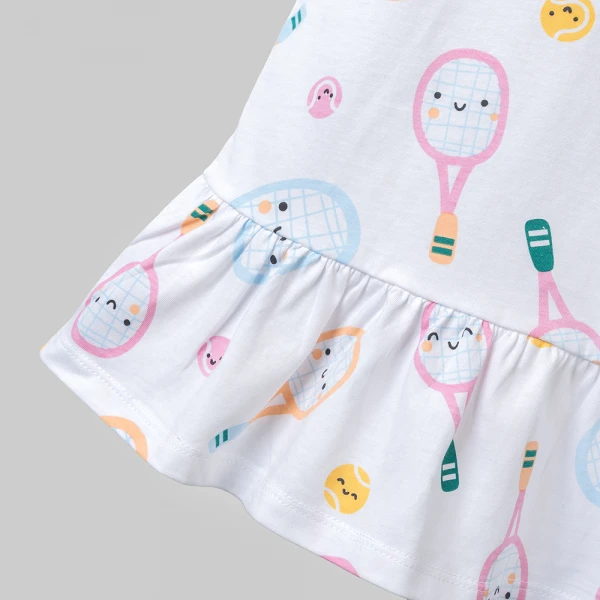 Đầm bé gái Animo Easy LU0526040 (1Y-4Y,Trắng,TT03)
