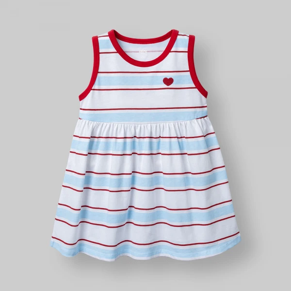 Đầm bé gái Animo Easy LU0526041 (1Y-4Y,Trắng,TT08)