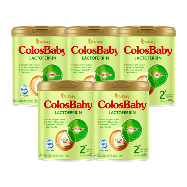 Combo 5 SPDD công thức ColosBaby Lactoferrin 2  800g
