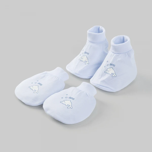 Set 6 bao tay chân bé trai bo Animo BA0126064 (NB, nhiều màu)