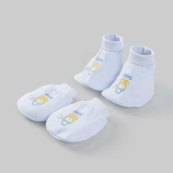 Set 6 bao tay chân bé trai bo Animo BA0126064 (NB, nhiều màu)