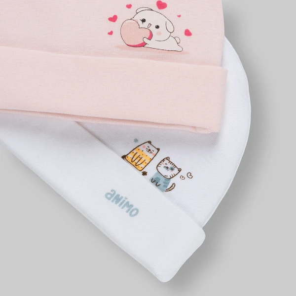Set nón bao tay chân bé trai thun Animo HN0226041 (NB,Nhiều màu)