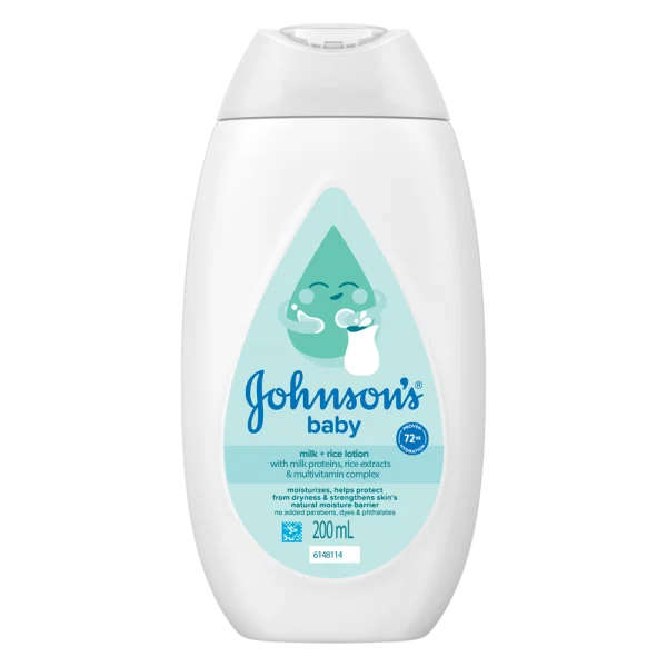 Sữa dưỡng ẩm mềm mịn Johnson's Baby Sữa và Gạo 200ml