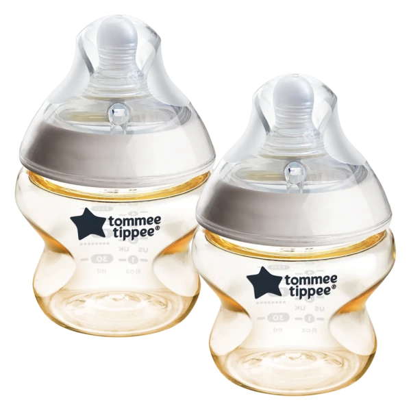 Combo 2 Bình Sữa PPSU Ty Siêu Mềm Tự Nhiên Tommee Tippee Natural Start 150ml, Núm Ty Đi Kèm 0-3 Tháng