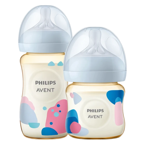 Combo 1 Bình sữa PPSU Philips Avent mô phỏng tự nhiên 125ml (SCY940/01) và 1 Bình sữa PPSU Philips Avent mô phỏng tự nhiên 260ml (SCY943/01)