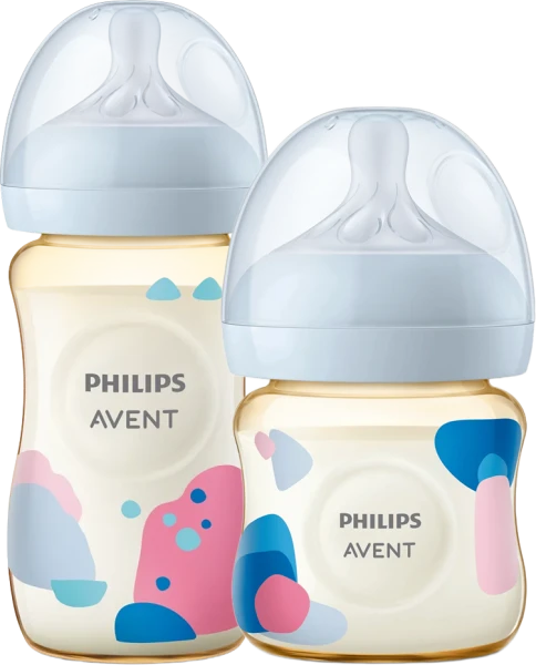 Combo 1 Bình sữa PPSU Philips Avent mô phỏng tự nhiên 125ml (SCY940/01) và 1 Bình sữa PPSU Philips Avent mô phỏng tự nhiên 260ml (SCY943/01)
