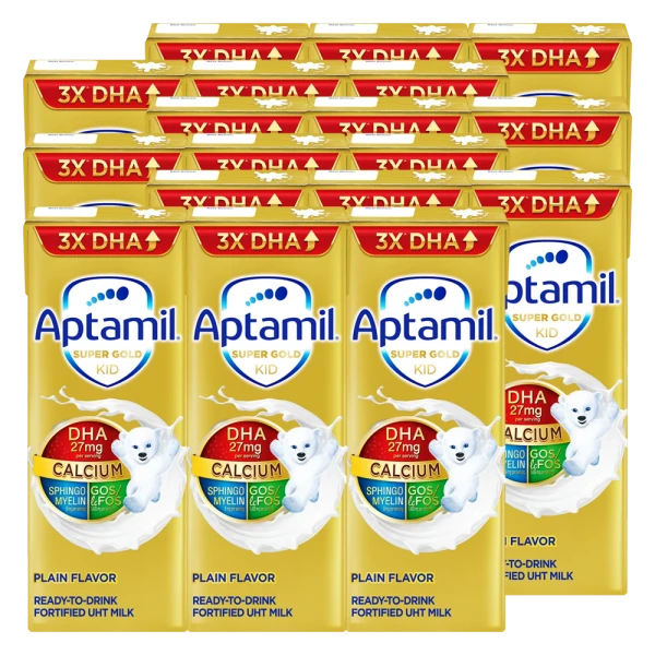 6 lốc Sữa pha sẵn Aptamil Super Gold Kid 180ml (lốc 3 hộp)