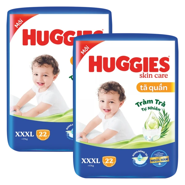 Combo 2 Tã quần Huggies cỡ XXXL 22