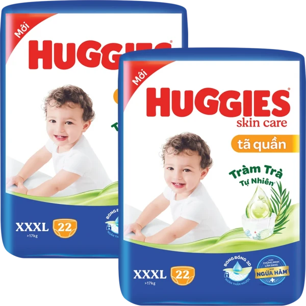 Combo 2 Tã quần Huggies cỡ XXXL 22